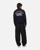 S Double Team Knit Quarter Zip Crewneck Navy
