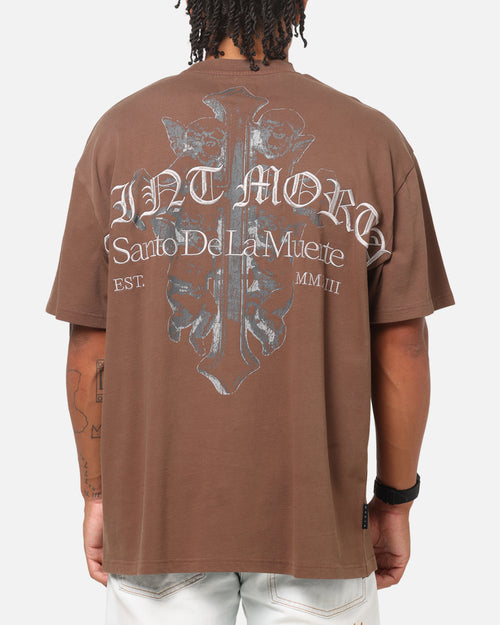 Saint Morta The Cross Boxy T-Shirt Washed Brown