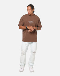 Saint Morta The Cross Boxy T-Shirt Washed Brown