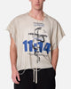 MNML Tattered Cut Off T-Shirt Off White