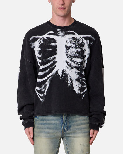 MNML X-Ray Thermal Long Sleeve T-Shirt Black