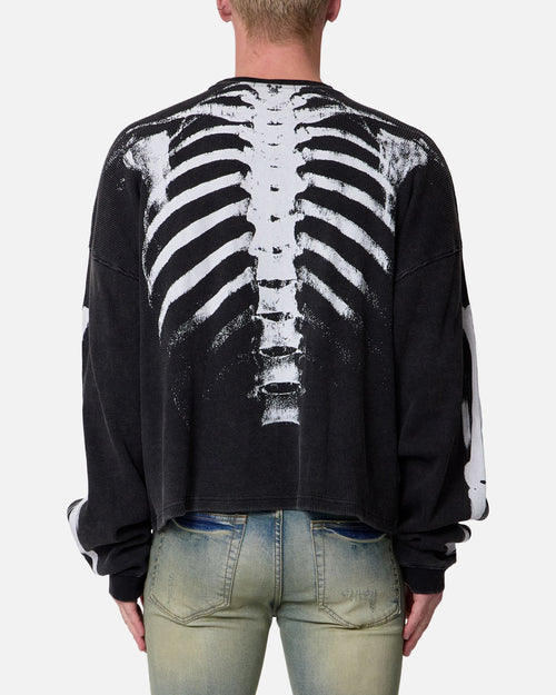 MNML X-Ray Thermal Long Sleeve T-Shirt Black
