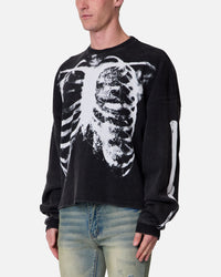 MNML X-Ray Thermal Long Sleeve T-Shirt Black