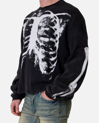 MNML X-Ray Thermal Long Sleeve T-Shirt Black
