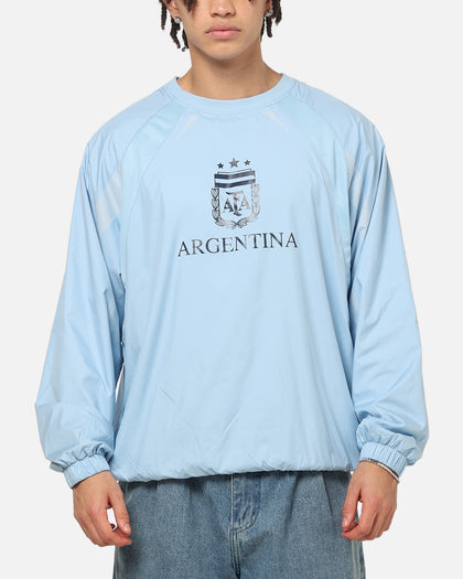 Majestic Athletic Argentina Nylon Crewneck Argentina Blue