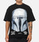 73Studio Star Wars Stand Off Glitter T-Shirt Black Acidwash