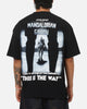 73Studio Star Wars Stand Off Glitter T-Shirt Black Acidwash