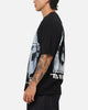 73Studio Star Wars Stand Off Glitter T-Shirt Black Acidwash