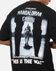 73Studio Star Wars Stand Off Glitter T-Shirt Black Acidwash