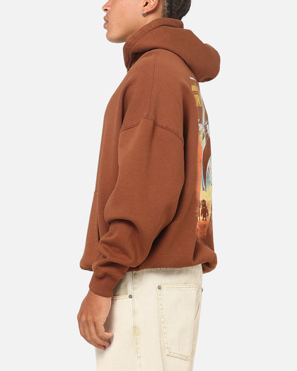73Studio Star Wars Mandolorian Poster Hoodie Washed Brown