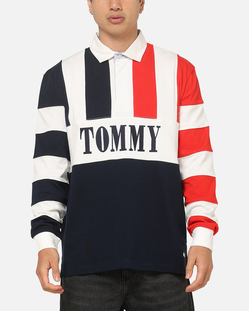 Tommy Jeans Relaxed Archive Rugby Shirt Navy