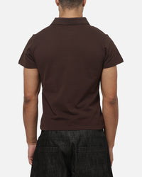 Majestic Athletic New York Yankees Baby Fit Polo T-Shirt Seal Brown