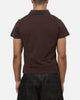 Majestic Athletic New York Yankees Baby Fit Polo T-Shirt Seal Brown