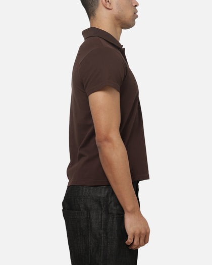 Majestic Athletic New York Yankees Baby Fit Polo T-Shirt Seal Brown