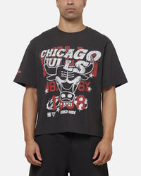 Mitchell & Ness Chicago Bulls Overprint T-Shirt Washed Black