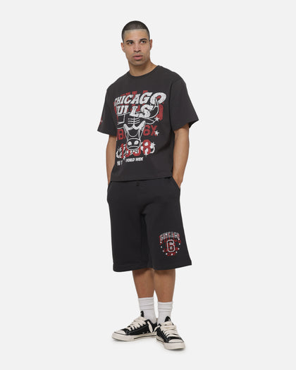 Mitchell & Ness Chicago Bulls Overprint T-Shirt Washed Black