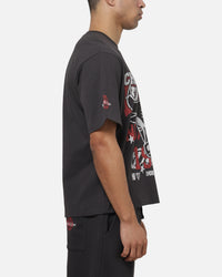 Mitchell & Ness Chicago Bulls Overprint T-Shirt Washed Black