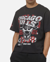 Mitchell & Ness Chicago Bulls Overprint T-Shirt Washed Black
