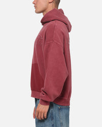 Majestic Athletic New York Yankees MLB Ghost Fade Box Hoodie Sour Cherry