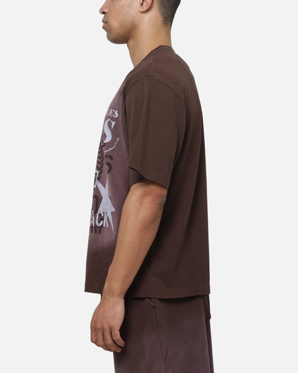 Mitchell & Ness Los Angeles Lakers Overprint T-Shirt Dark Oak