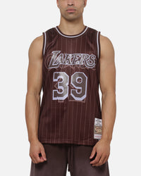 Mitchell & Ness Los Angeles Lakers Dwight Howard #39 Overprint Swingman Jersey Dark Oak