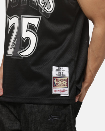 Mitchell & Ness Minnesota Timberwolves Derrick Rose #25 Overprint Swingman Jersey Black