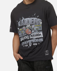 Mitchell & Ness Las Vegas Raiders Smashed Scoreboard T-Shirt Washed Black