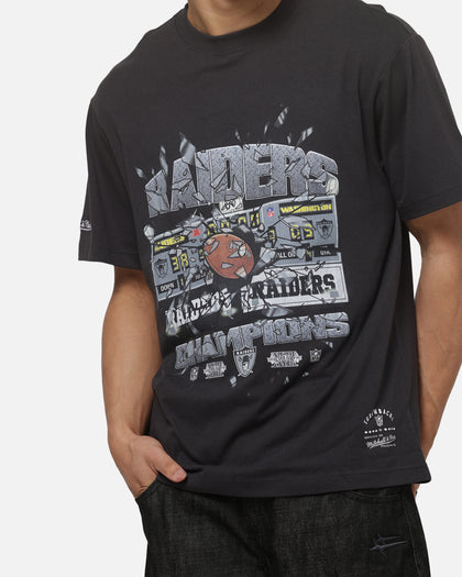 Mitchell & Ness Las Vegas Raiders Smashed Scoreboard T-Shirt Washed Black
