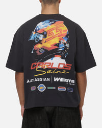 Outerstuff X Atlassian Williams F1 Carlos Sainz Jr. T-Shirt Washed Black