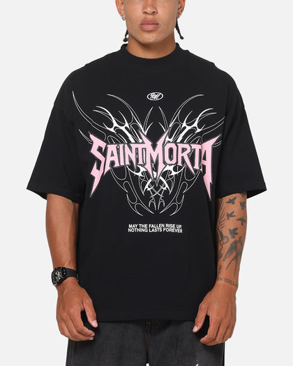 Saint Morta Fallen Tribal Boxy T-Shirt Black