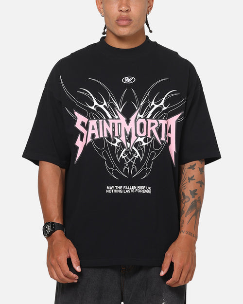 Saint Morta Fallen Tribal Boxy T-Shirt Black