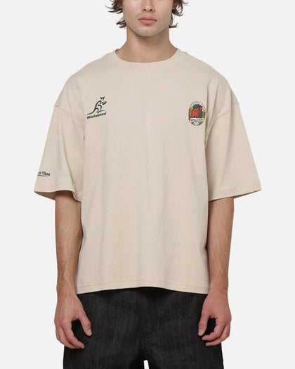 Mitchell & Ness Wallabies Cropped T-Shirt Ivory