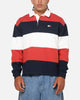 Tommy Jeans Relaxed Badge Stripe Rugby Shirt Navy