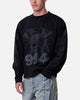 MNML Crossbone Gemmed Long Sleeve T-Shirt Washed Black