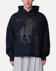 MNML Moth Eatten Hoodie Black