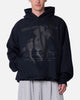 MNML Moth Eatten Hoodie Black