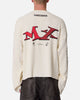MNML Sinister Long Sleeve Thermal T-Shirt Off White
