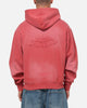 73Studio Marvel Spider-Man Battle Torn Zip Hoodie Washed Red