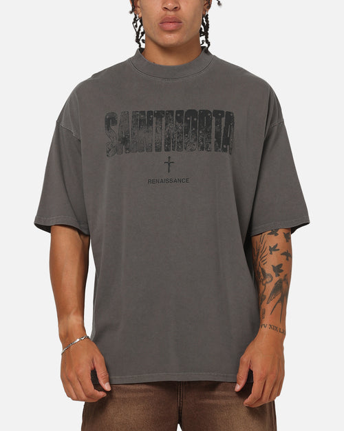 Saint Morta Exile Boxy T-Shirt Washed Charcoal