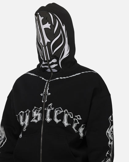 73 Studio Rey Mysterio Masked Hoodie Black Wash
