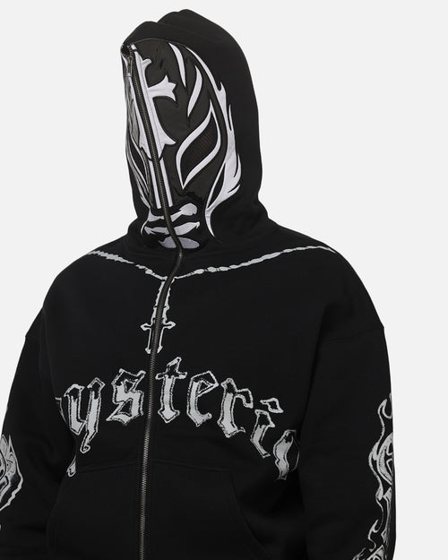 73 Studio Rey Mysterio Masked Hoodie Black Wash