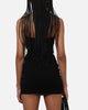 Ed Hardy Women's Butterfly Strapless Dress Black