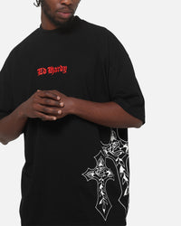 Ed Hardy Cross T-Shirt Black