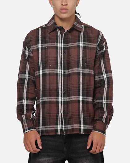 Saint Morta Medici Plaid Long Sleeve Shirt Port