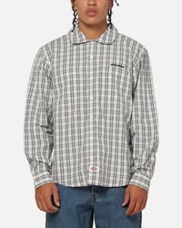 Dickies Poplin Wellsville Long Sleeve Shirt Egret