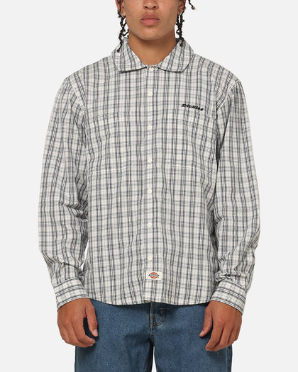 Dickies Poplin Wellsville Long Sleeve Shirt Egret