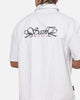 Saint Morta Sovereign Pinstripe Short Sleeve Shirt White/Black