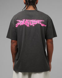 Loiter Cyber Logo T-Shirt Vintage Black