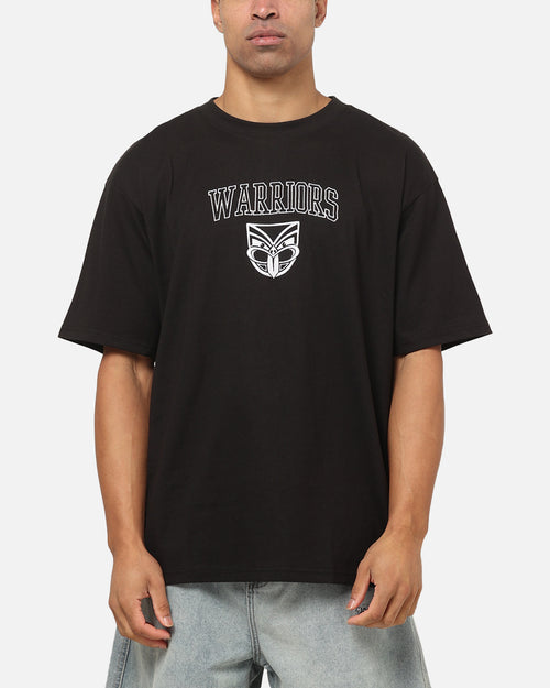Bleacher Athletic New Zealand Warriors NRL Embroidered Logo T-Shirt Black