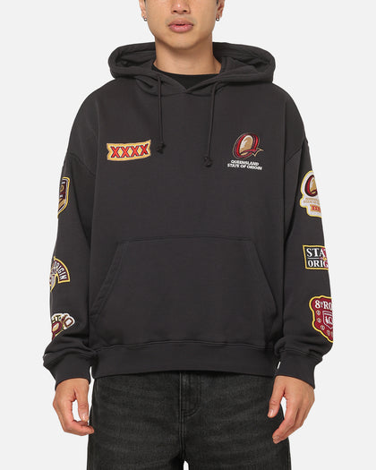 Mitchell & Ness Queensland Maroon 8 Straight Box Hoodie Washed Black